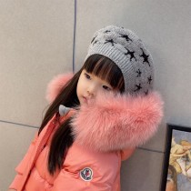 Moncler蒙口 專櫃超可愛中長款三色毛領女童羽絨服