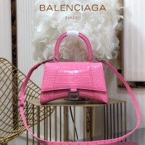 BALENCIAGA-010  巴黎世家原單爆款小號鱷魚紋HOURGLASS沙漏包