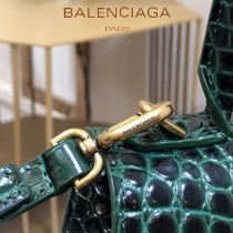 BALENCIAGA-07  巴黎世家原單爆款小號鱷魚紋HOURGLASS沙漏包