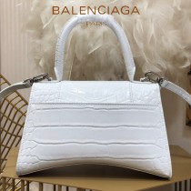 BALENCIAGA-02  巴黎世家原單爆款小號鱷魚紋HOURGLASS沙漏包