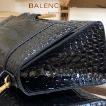 BALENCIAGA-09  巴黎世家原單爆款小號鱷魚紋HOURGLASS沙漏包