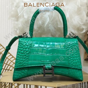 BALENCIAGA-08  巴黎世家原單爆款小號鱷魚紋HOURGLASS沙漏包