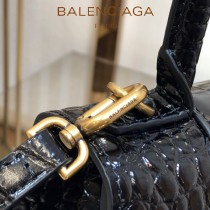 BALENCIAGA-09  巴黎世家原單爆款小號鱷魚紋HOURGLASS沙漏包