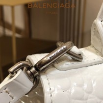 BALENCIAGA-02  巴黎世家原單爆款小號鱷魚紋HOURGLASS沙漏包