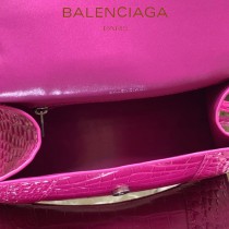 BALENCIAGA-04  巴黎世家原單爆款小號鱷魚紋HOURGLASS沙漏包