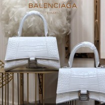 BALENCIAGA-02  巴黎世家原單爆款小號鱷魚紋HOURGLASS沙漏包