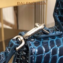 BALENCIAGA-05  巴黎世家原單爆款小號鱷魚紋HOURGLASS沙漏包