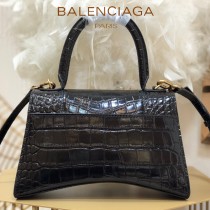 BALENCIAGA-09  巴黎世家原單爆款小號鱷魚紋HOURGLASS沙漏包