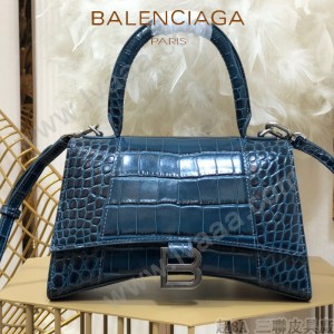 BALENCIAGA-05  巴黎世家原單爆款小號鱷魚紋HOURGLASS沙漏包