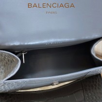 BALENCIAGA-06  巴黎世家原單爆款小號鱷魚紋HOURGLASS沙漏包