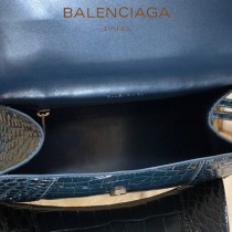 BALENCIAGA-05  巴黎世家原單爆款小號鱷魚紋HOURGLASS沙漏包