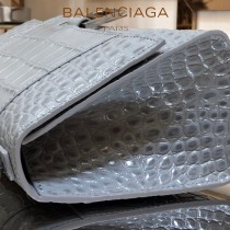 BALENCIAGA-06  巴黎世家原單爆款小號鱷魚紋HOURGLASS沙漏包