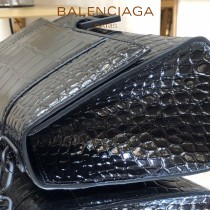 BALENCIAGA-03  巴黎世家原單爆款小號鱷魚紋HOURGLASS沙漏包