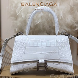 BALENCIAGA-02  巴黎世家原單爆款小號鱷魚紋HOURGLASS沙漏包