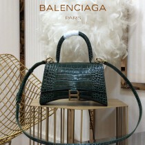 BALENCIAGA-07  巴黎世家原單爆款小號鱷魚紋HOURGLASS沙漏包