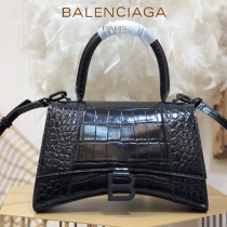 BALENCIAGA-03  巴黎世家原單爆款小號鱷魚紋HOURGLASS沙漏包