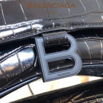 BALENCIAGA-03  巴黎世家原單爆款小號鱷魚紋HOURGLASS沙漏包