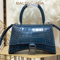 BALENCIAGA-05  巴黎世家原單爆款小號鱷魚紋HOURGLASS沙漏包