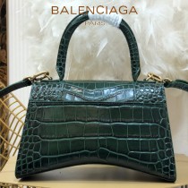 BALENCIAGA-07  巴黎世家原單爆款小號鱷魚紋HOURGLASS沙漏包