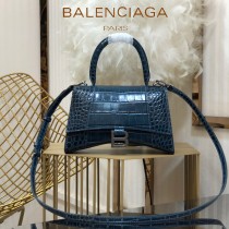 BALENCIAGA-05  巴黎世家原單爆款小號鱷魚紋HOURGLASS沙漏包