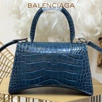 BALENCIAGA-05  巴黎世家原單爆款小號鱷魚紋HOURGLASS沙漏包