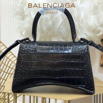 BALENCIAGA-03  巴黎世家原單爆款小號鱷魚紋HOURGLASS沙漏包