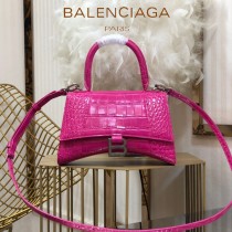 BALENCIAGA-04  巴黎世家原單爆款小號鱷魚紋HOURGLASS沙漏包