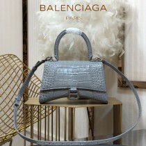 BALENCIAGA-06  巴黎世家原單爆款小號鱷魚紋HOURGLASS沙漏包