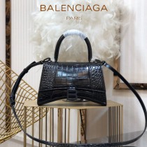 BALENCIAGA-03  巴黎世家原單爆款小號鱷魚紋HOURGLASS沙漏包