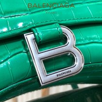 BALENCIAGA-08  巴黎世家原單爆款小號鱷魚紋HOURGLASS沙漏包