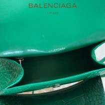BALENCIAGA-08  巴黎世家原單爆款小號鱷魚紋HOURGLASS沙漏包