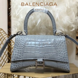 BALENCIAGA-06  巴黎世家原單爆款小號鱷魚紋HOURGLASS沙漏包