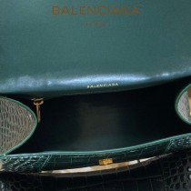 BALENCIAGA-07  巴黎世家原單爆款小號鱷魚紋HOURGLASS沙漏包