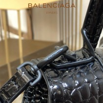 BALENCIAGA-03  巴黎世家原單爆款小號鱷魚紋HOURGLASS沙漏包