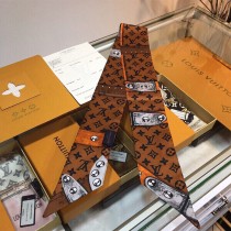 LV 真絲明星同款飄帶束髮帶