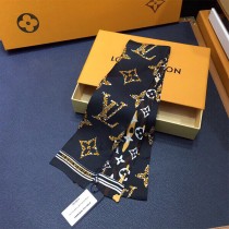 LV 真絲 雙層發帶綁帶 領結 飄帶