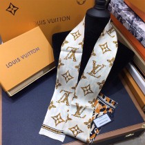 LV 真絲 雙層發帶綁帶 領結 飄帶