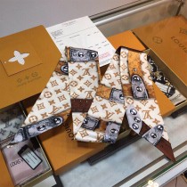 LV 真絲明星同款飄帶束髮帶