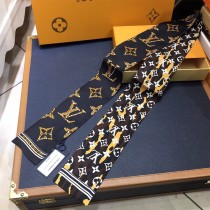 LV 真絲 雙層發帶綁帶 領結 飄帶
