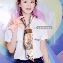 LV 真絲明星同款飄帶束髮帶