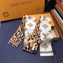 LV 真絲 雙層發帶綁帶 領結 飄帶