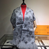 LV 路易威登 新款針織金銀字系列小圍巾 披肩