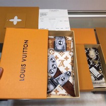 LV 真絲明星同款飄帶束髮帶