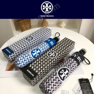 Tory Burch 托裏伯奇 高端水晶 全自動開收黑膠遮陽防曬 UV晴雨傘