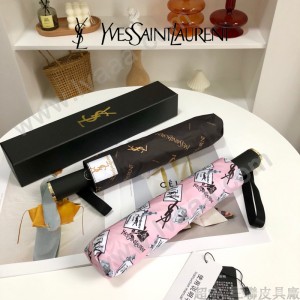 YSL 聖羅蘭專櫃新品 最新款全自動折疊晴雨傘