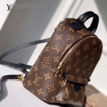 LV 原版皮 新版 M44873 老花雙肩包PALM SPRINGS 迷你雙肩包