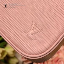 LV 原版皮 M80471黑色 80483粉色 80479杏色水波紋斜挎包
