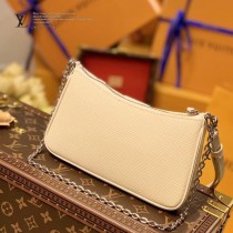 LV 原版皮 M80471黑色 80483粉色 80479杏色水波紋斜挎包