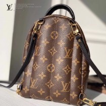 LV 原版皮 新版 M44873 老花雙肩包PALM SPRINGS 迷你雙肩包