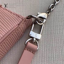 LV 原版皮 M80471黑色 80483粉色 80479杏色水波紋斜挎包